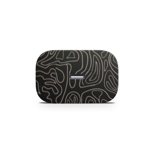 White Line Swirl Matte Finish Latest Skin For Charger