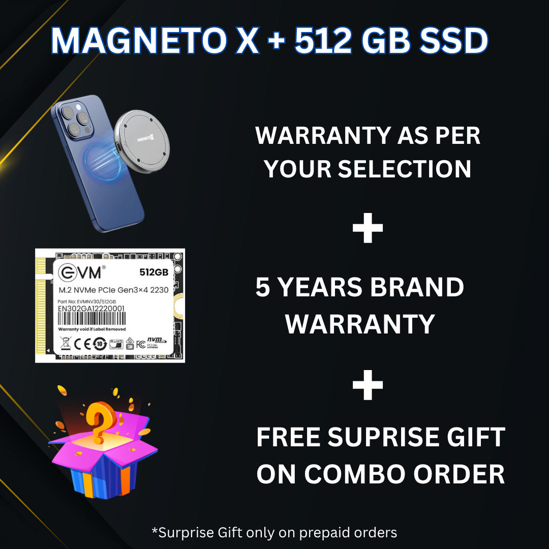 Magneto X Type-C SSD Enclosure With M.2 NVME Support Upto 4TB