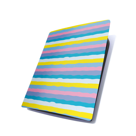 Yellow And Pink Rainbow Pattern Play Station 5 Matte Finish Skin