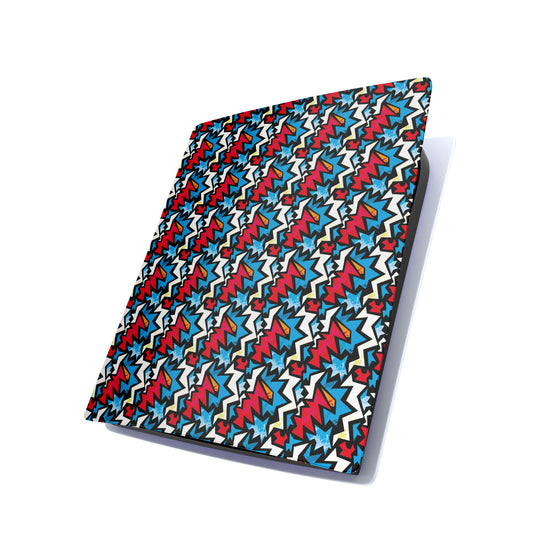 Funky Zig Zag Red And Blue Design Play Station 5 Matte Finish Skin