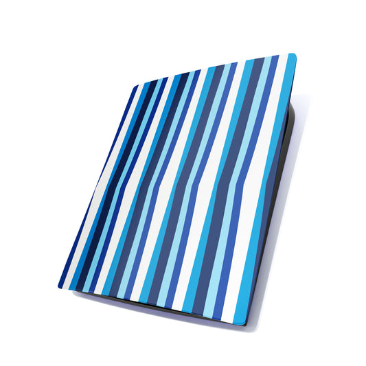 Stylish Blue Abstract Colour Lines Play Station 5 Matte Finish Skin