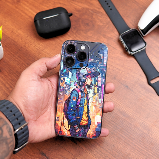 Street Anime Guy 3D Textured Phone Skin - Skinly