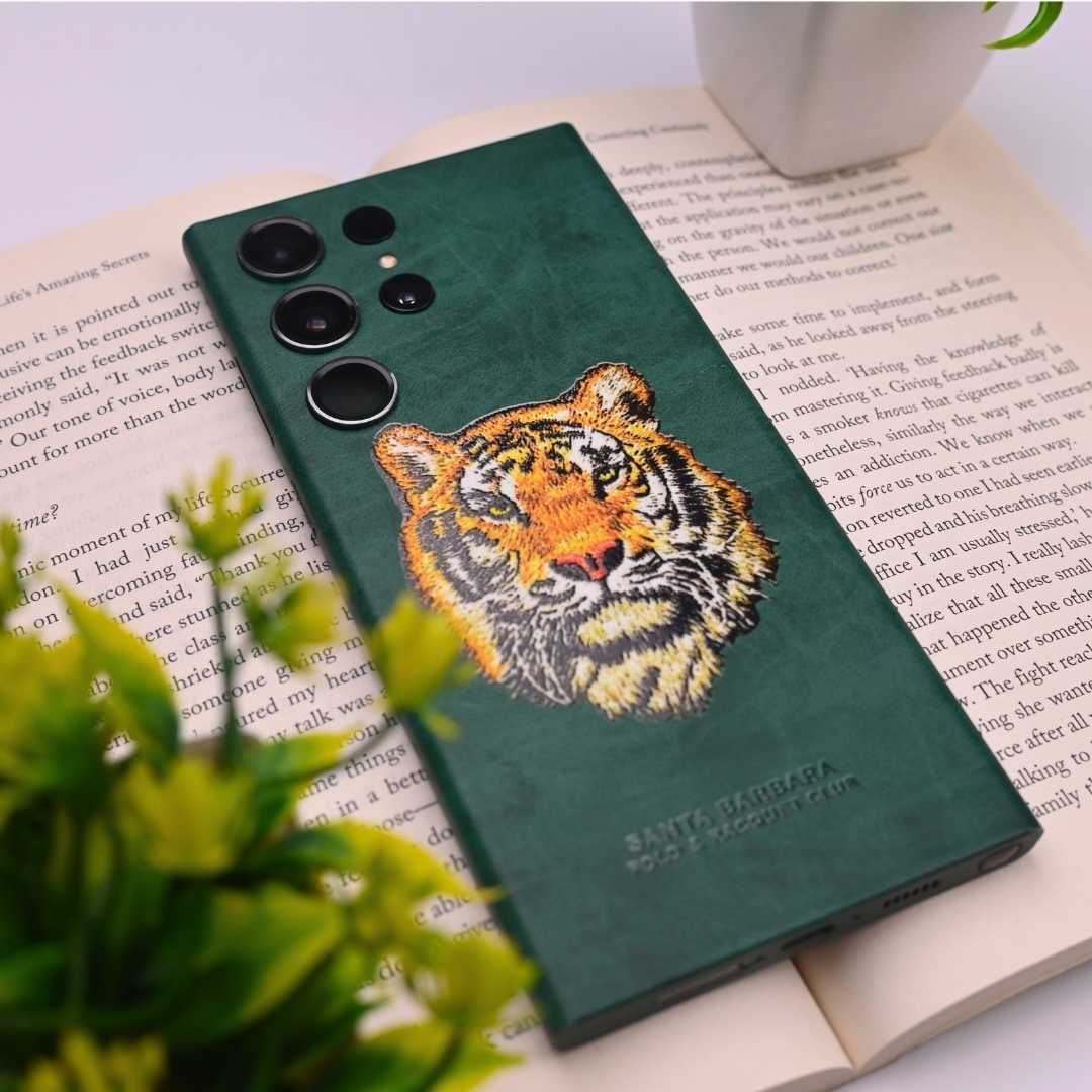 Leather Feel Tiger 3D Textured Phone Skin - Skinly