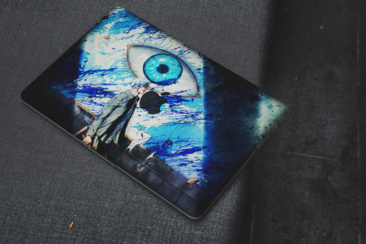 Tranzy Bluish Jujutsu Kaisen Eye Matte Membrane Laptop Skin
