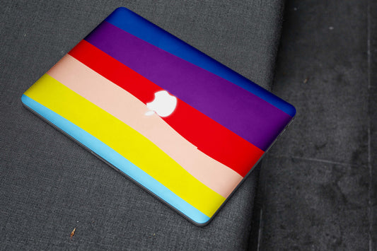 Rainbow Wave Art Matte Finish Latest Laptop Skin