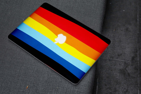 Colourful Striped Matte Finish Latest Laptop Skin