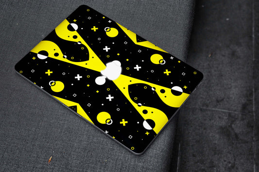 Yellow And Black Magnet Matte Finish Latest Laptop Skin