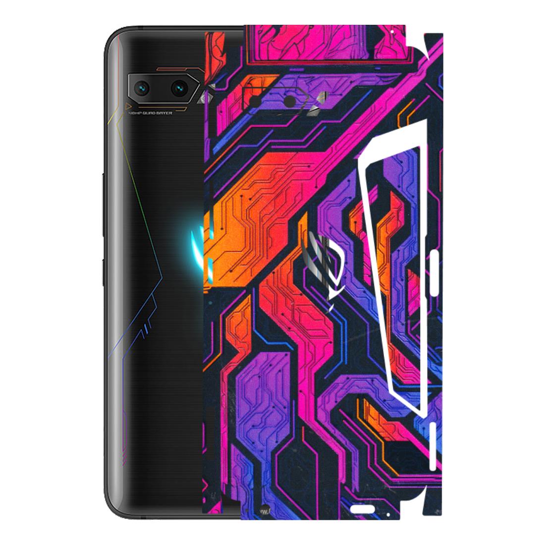 ASUS Phone Skins (All Models) - Tech Circuits Futuristic - 3D Embossed Finish (L-07) Asus ROG Phone 2