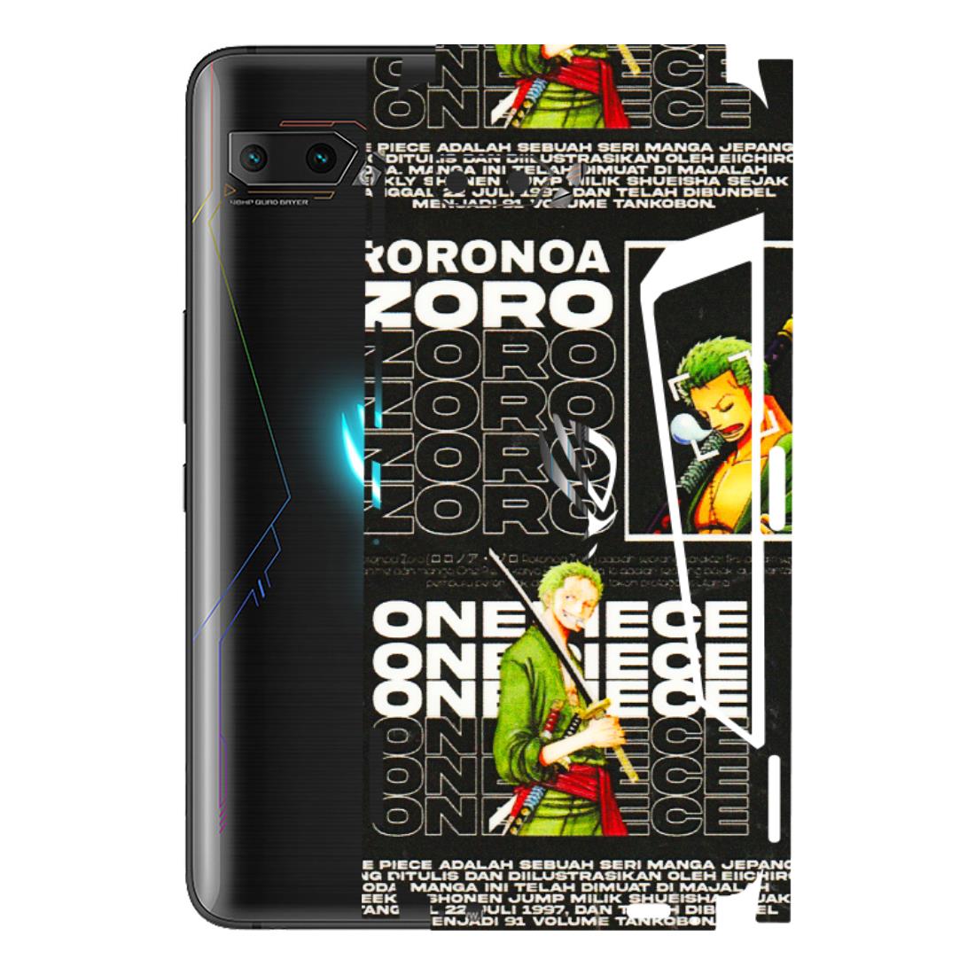 ASUS Phone Skins (All Models) - One Piece Zoro - 3D Embossed Finish (L-250) Asus ROG Phone 2