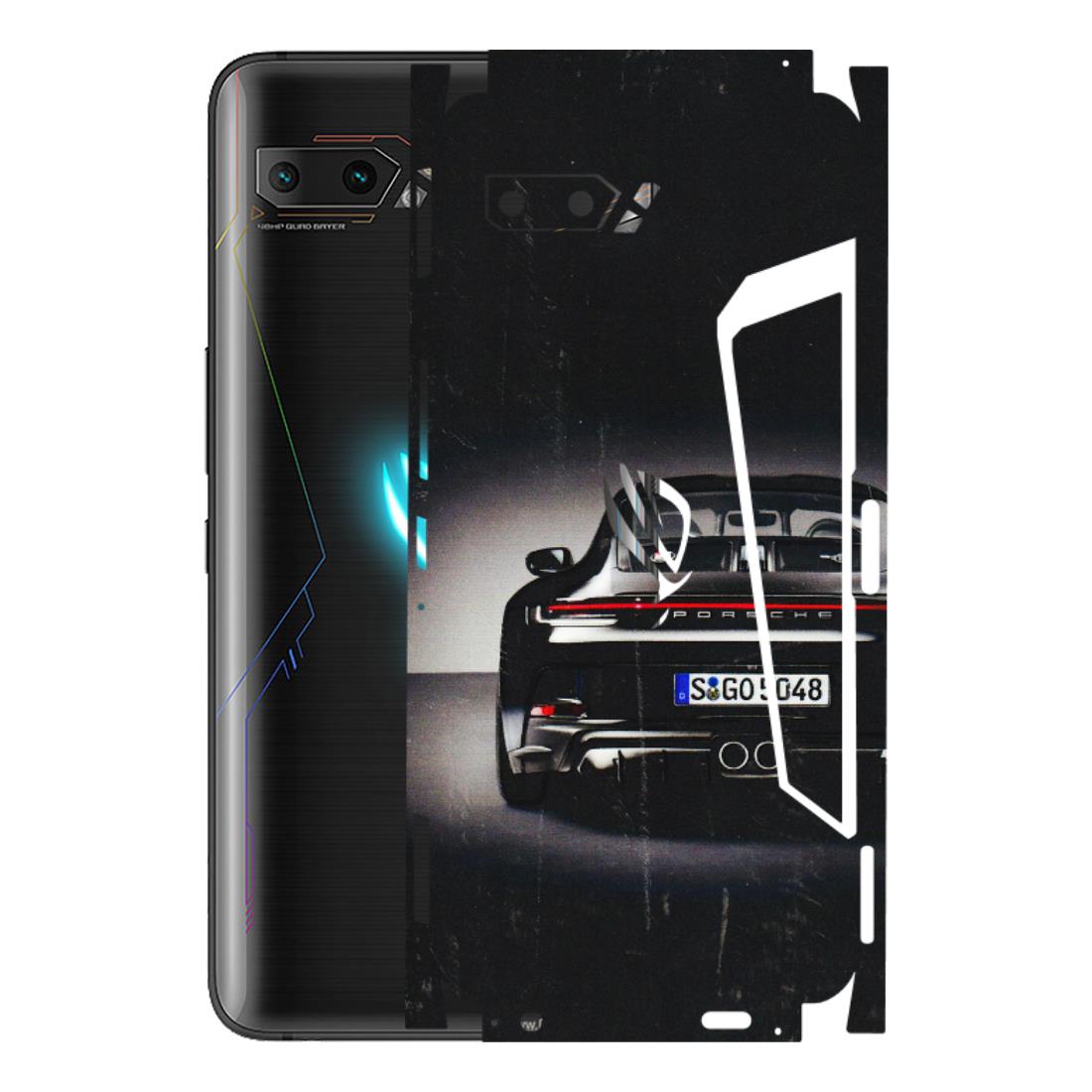 ASUS Phone Skins (All Models) - New Black Porsche GT3 - 3D Embossed Finish (L-327) Asus ROG Phone 2