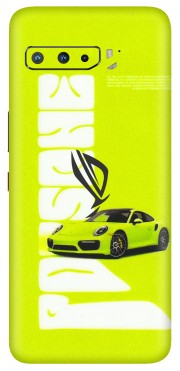 ASUS Phone Skins (All Models) - Lime Green Porche - 3D Embossed Finish (L-30) Asus ROG Phone 3