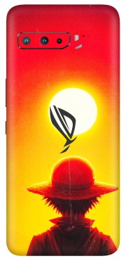 ASUS Phone Skins (All Models) - Cool Sunset With Monkey D.Luffy Anime - 3D Embossed Finish (L-329) Asus ROG Phone 3