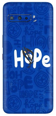 ASUS Phone Skins (All Models) - Hope Doodles Blue - 3D Embossed Finish (L-43) Asus ROG Phone 3