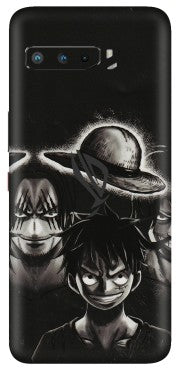 ASUS Phone Skins (All Models) - Black Luffy Hat - 3D Embossed Finish (L-57) Asus ROG Phone 3