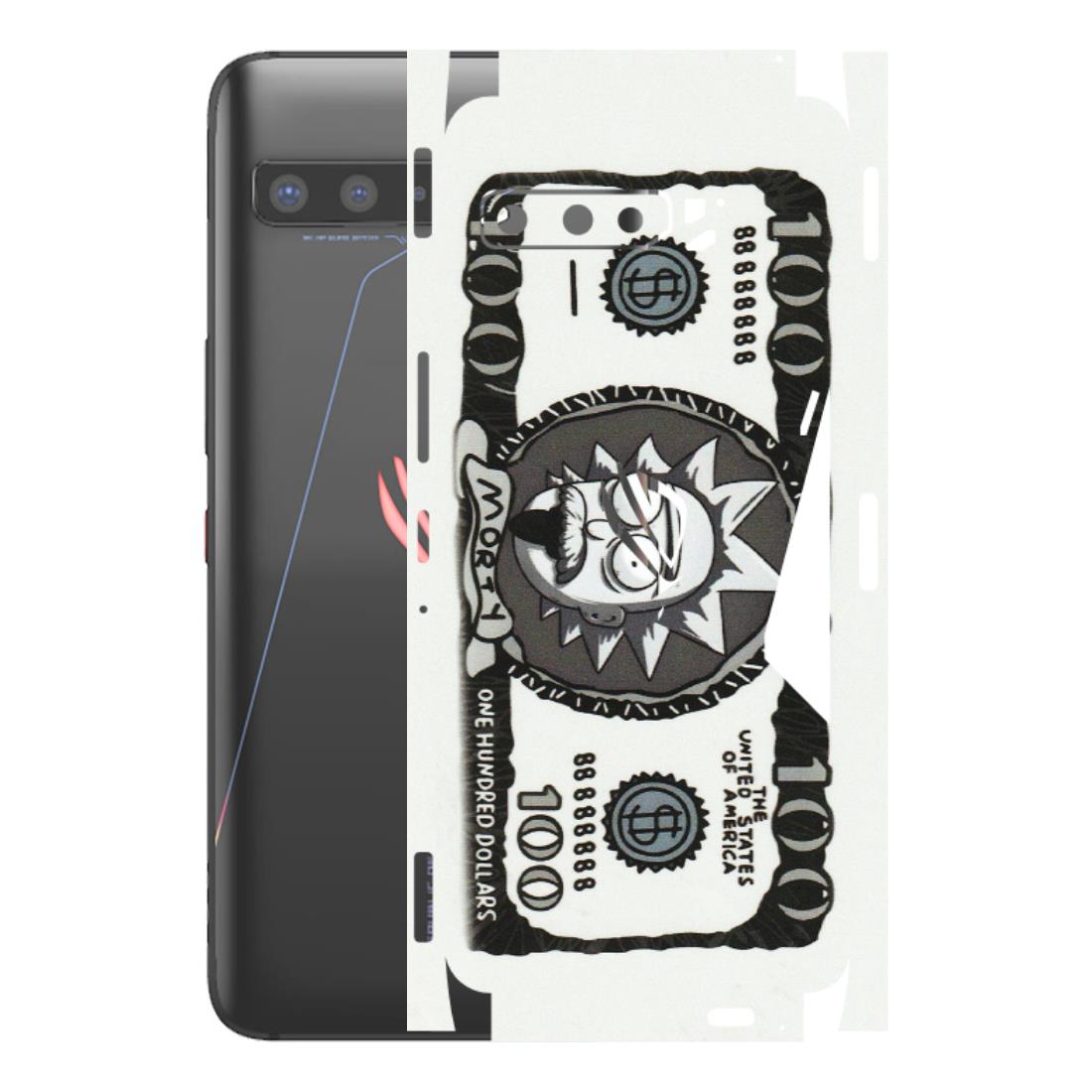 ASUS Phone Skins (All Models) - Rick And Morty Hundred Dollar Anime - Matte Finish (M-161) Asus ROG Phone 3