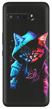 ASUS Phone Skins (All Models) - Cyberpunk Cat - Matte Finish (M-45) Asus ROG Phone 3