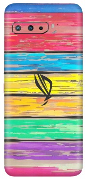 ASUS Phone Skins (All Models) - Multi Colour Wooden Wall - Matte Finish (M-96) Asus ROG Phone 3