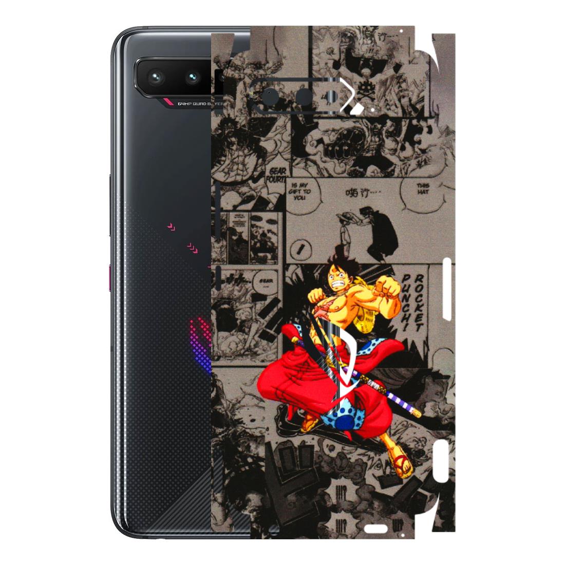 ASUS Phone Skins (All Models) - One Piece Rocket Punch Manga - 3D Embossed Finish (L-25) Asus ROG Phone 5