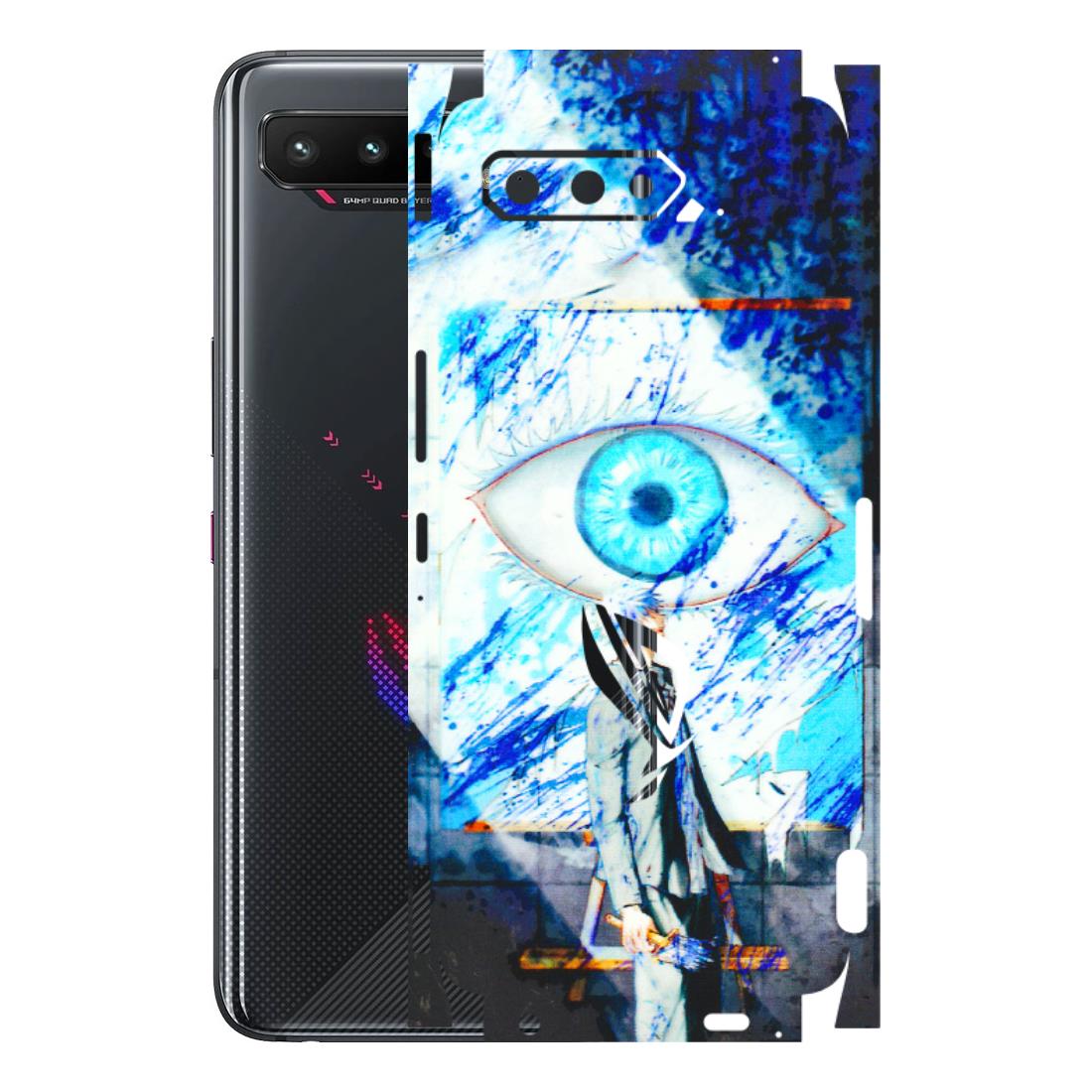 ASUS Phone Skins (All Models) - Anime Sea Blue Eye - 3D Embossed Finish (L-318) Asus ROG Phone 5
