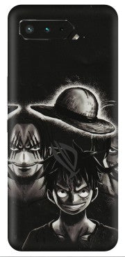 ASUS Phone Skins (All Models) - Black Luffy Hat - 3D Embossed Finish (L-57) Asus ROG Phone 5