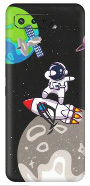 ASUS Phone Skins (All Models) - Astronaut Vibing Toon Running - Matte Finish (M-39) Asus ROG Phone 5