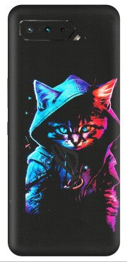 ASUS Phone Skins (All Models) - Cyberpunk Cat - Matte Finish (M-45) Asus ROG Phone 5