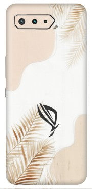 ASUS Phone Skins (All Models) - Gold Petals Abstract - Transparent Finish (T-08) Asus ROG Phone 5