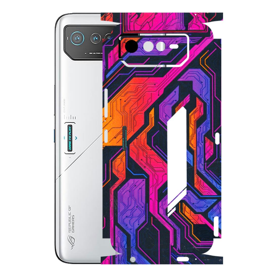 ASUS Phone Skins (All Models) - Tech Circuits Futuristic - 3D Embossed Finish (L-07) Asus ROG Phone 6 (5G)