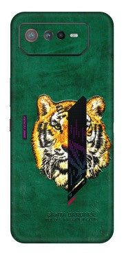 ASUS Phone Skins (All Models) - Leather Feel Tiger - 3D Embossed Finish (L-111) Asus ROG Phone 6 (5G)