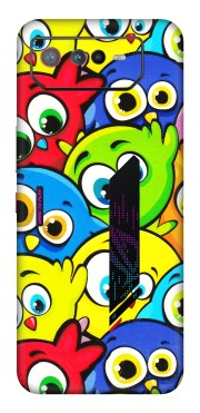ASUS Phone Skins (All Models) - Cute Fluffy Birds - 3D Embossed Finish (L-213) Asus ROG Phone 6 (5G)