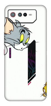 ASUS Phone Skins (All Models) - Cute Tom And Jerry - 3D Embossed Finish (L-220) Asus ROG Phone 6 (5G)