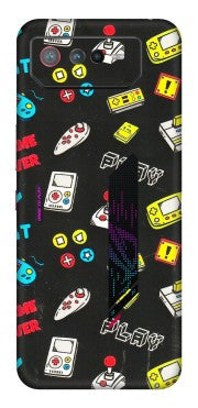 ASUS Phone Skins (All Models) - Gaming Doodles - 3D Embossed Finish (L-224) Asus ROG Phone 6 (5G)