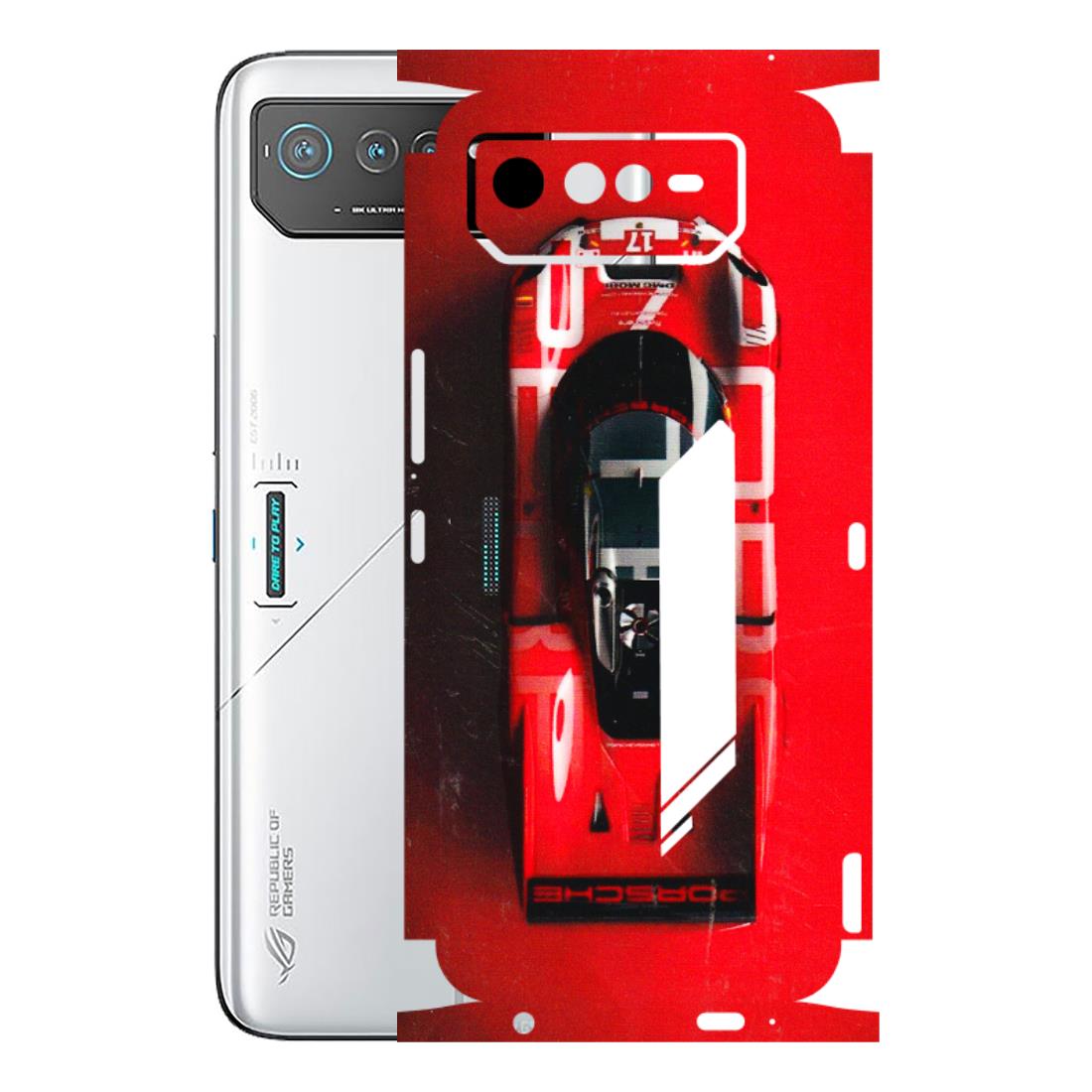 ASUS Phone Skins (All Models) - Red Porsche Car Logo - 3D Embossed Finish (L-315) Asus ROG Phone 6 (5G)