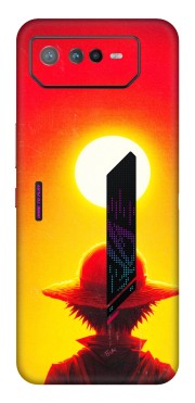 ASUS Phone Skins (All Models) - Cool Sunset With Monkey D.Luffy Anime - 3D Embossed Finish (L-329) Asus ROG Phone 6 (5G)