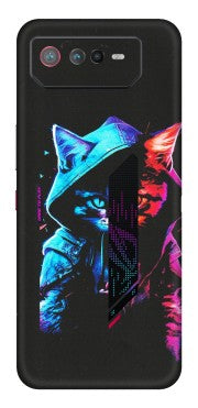 ASUS Phone Skins (All Models) - Cyberpunk Cat - Matte Finish (M-45) Asus ROG Phone 6 (5G)