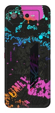 ASUS Phone Skins (All Models) - Majestic Black Vibes - Matte Finish (M-62) Asus ROG Phone 6 (5G)