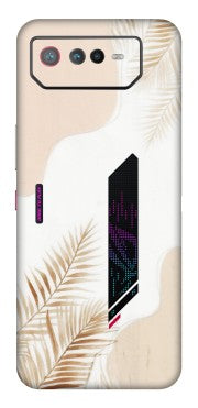ASUS Phone Skins (All Models) - Gold Petals Abstract - Transparent Finish (T-08) Asus ROG Phone 6 (5G)