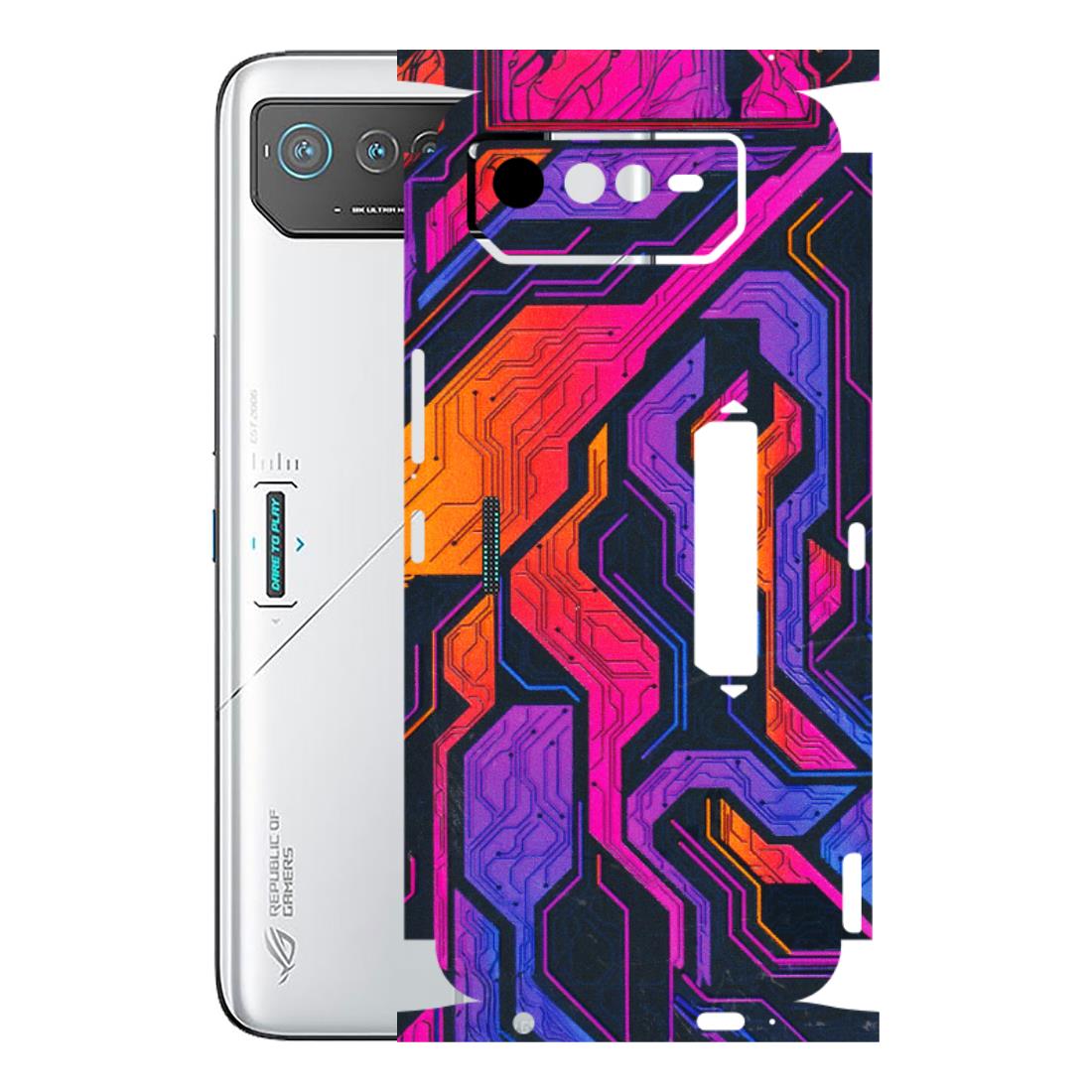 ASUS Phone Skins (All Models) - Tech Circuits Futuristic - 3D Embossed Finish (L-07) Asus ROG Phone 6 PRO (5G)