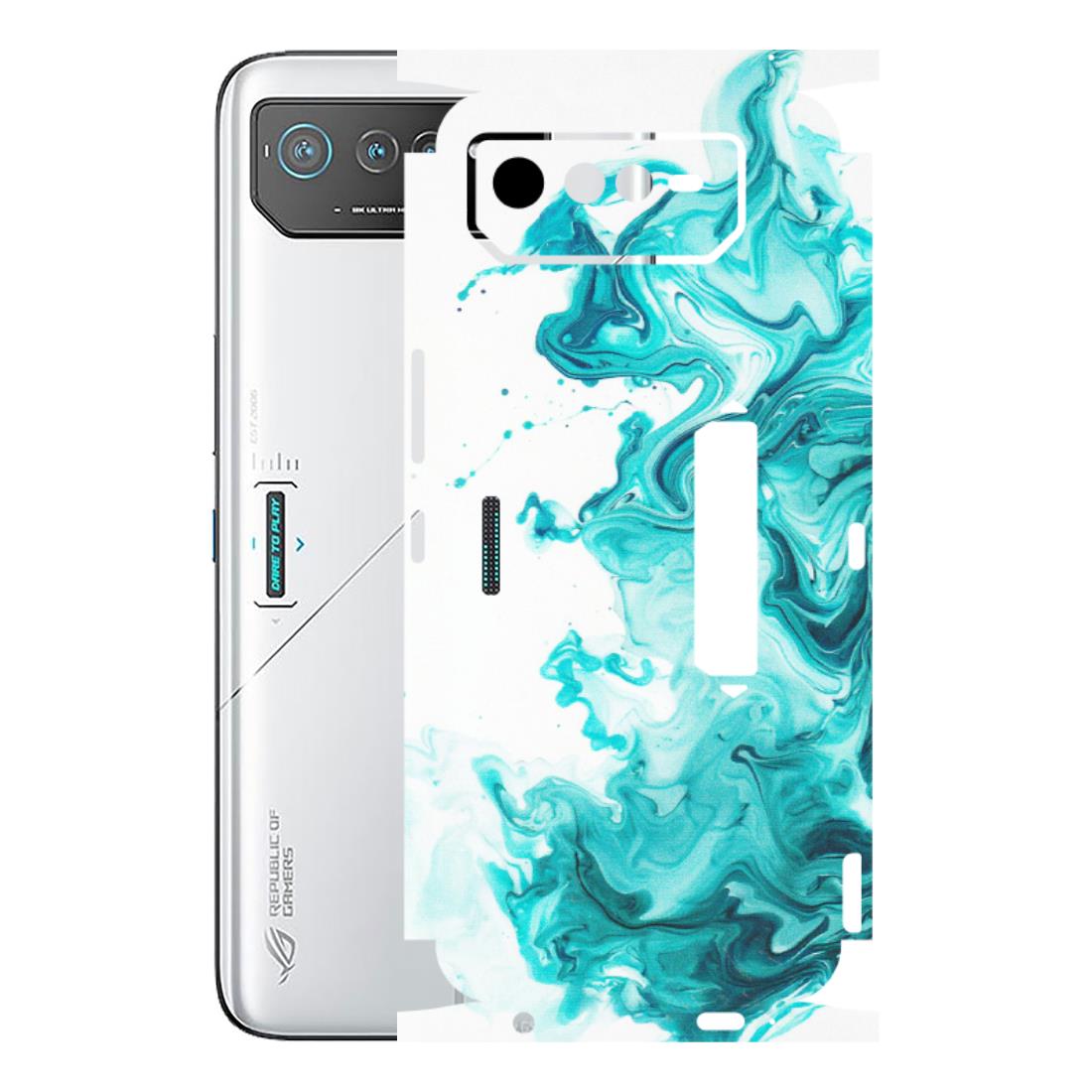 ASUS Phone Skins (All Models) - Sky Blue Abstract Colour - Matte Finish (M-146) Asus ROG Phone 6 PRO (5G)