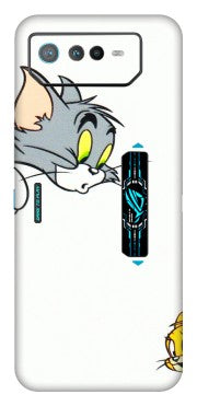 ASUS Phone Skins (All Models) - Cute Tom And Jerry - 3D Embossed Finish (L-220) Asus ROG Phone 6 PRO (5G)