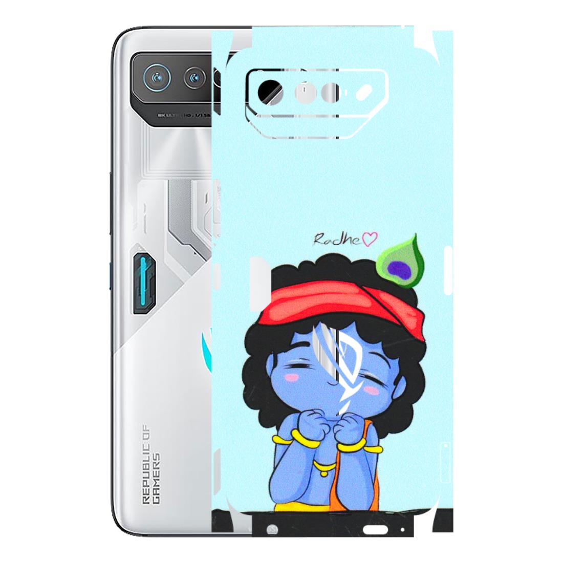 ASUS Phone Skins (All Models) - Radhe Radhe Cute Toon - 3D Embossed Finish (L-05) Asus ROG Phone 7 (5G)