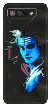 ASUS Phone Skins (All Models) - Har Har Mahadev Blue/Black - 3D Embossed Finish (L-185) Asus ROG Phone 7 (5G)