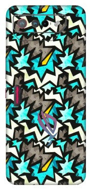 ASUS Phone Skins (All Models) - Funky Zig Zag - 3D Embossed Finish (L-223) Asus ROG Phone 7 (5G)