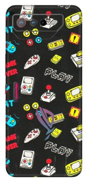 ASUS Phone Skins (All Models) - Gaming Doodles - 3D Embossed Finish (L-224) Asus ROG Phone 7 (5G)