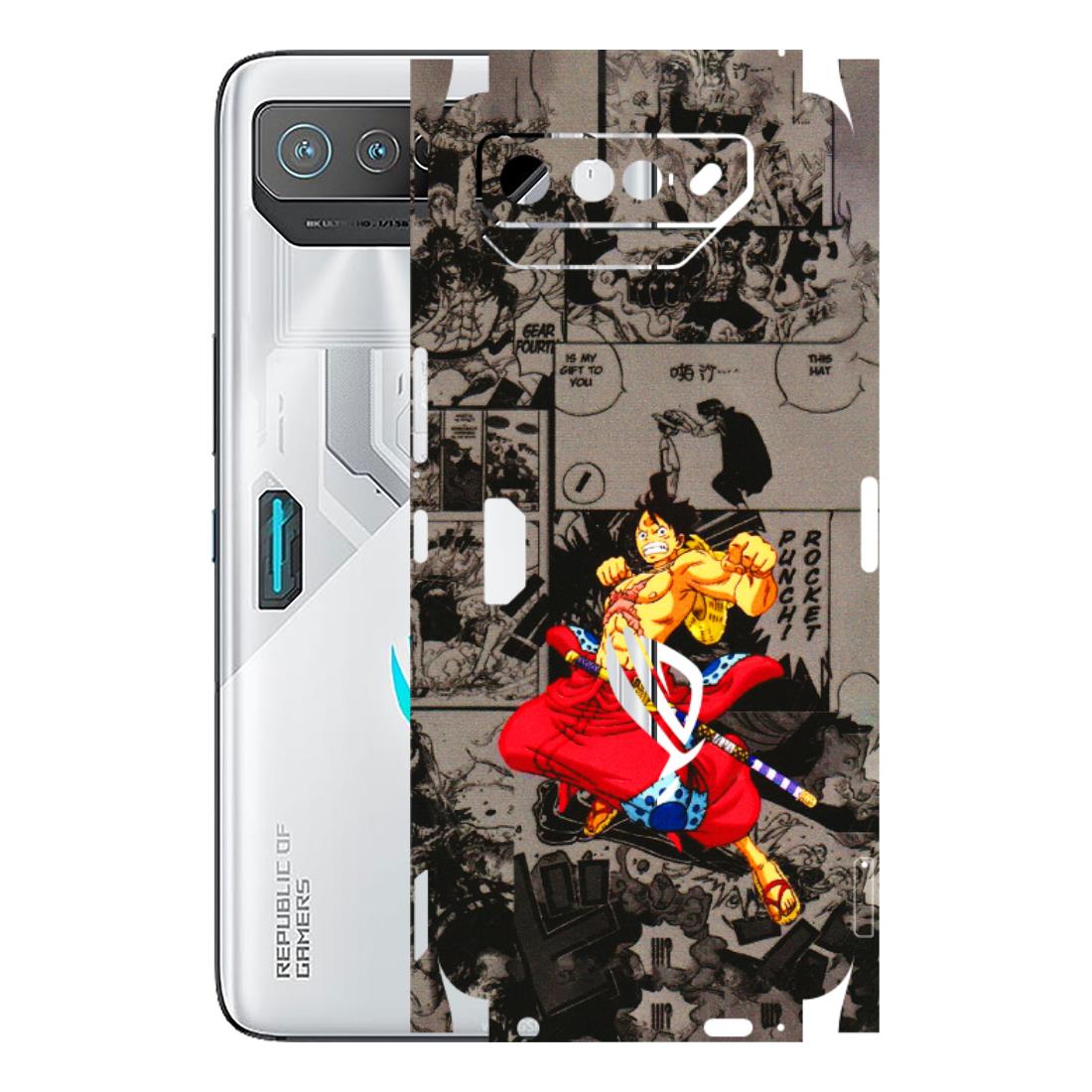 ASUS Phone Skins (All Models) - One Piece Rocket Punch Manga - 3D Embossed Finish (L-25) Asus ROG Phone 7 (5G)