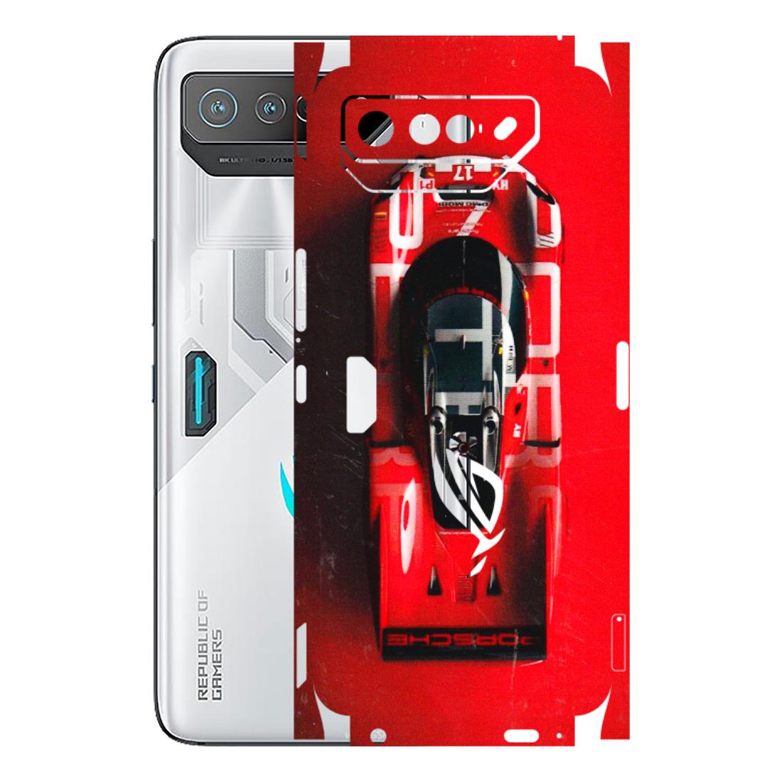 ASUS Phone Skins (All Models) - Red Porsche Car Logo - 3D Embossed Finish (L-315) Asus ROG Phone 7 (5G)