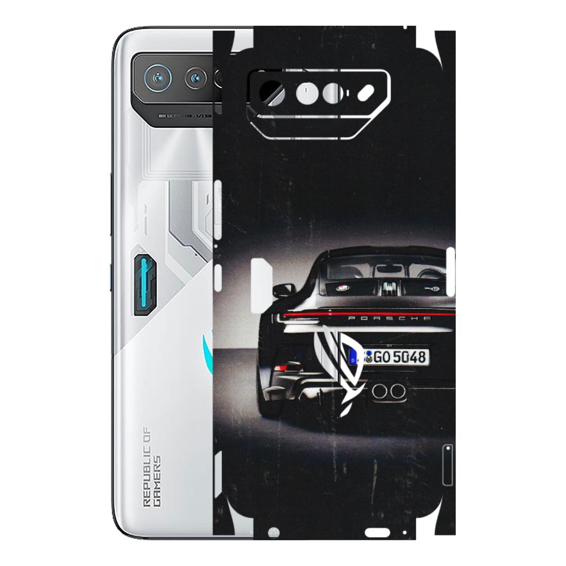 ASUS Phone Skins (All Models) - New Black Porsche GT3 - 3D Embossed Finish (L-327) Asus ROG Phone 7 (5G)