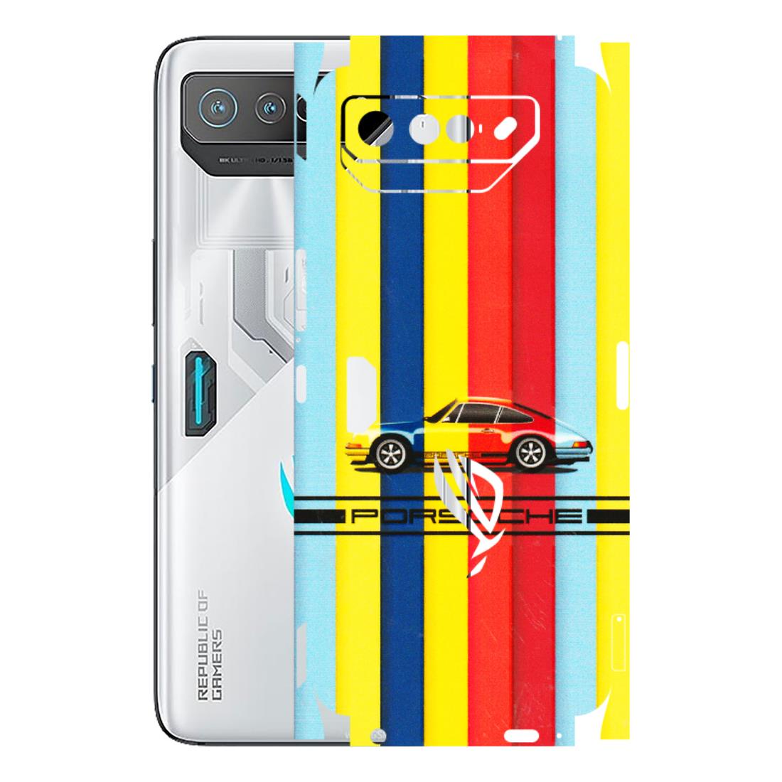 ASUS Phone Skins (All Models) - Multicolour Porche - 3D Embossed Finish (L-39) Asus ROG Phone 7 (5G)