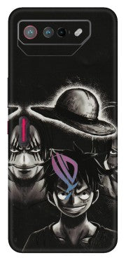 ASUS Phone Skins (All Models) - Black Luffy Hat - 3D Embossed Finish (L-57) Asus ROG Phone 7 (5G)