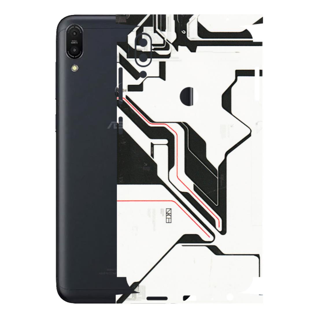ASUS Phone Skins (All Models) - White Techy Logo - 3D Embossed Finish (L-312) Asus ZENFONE MAX PRO (M1)